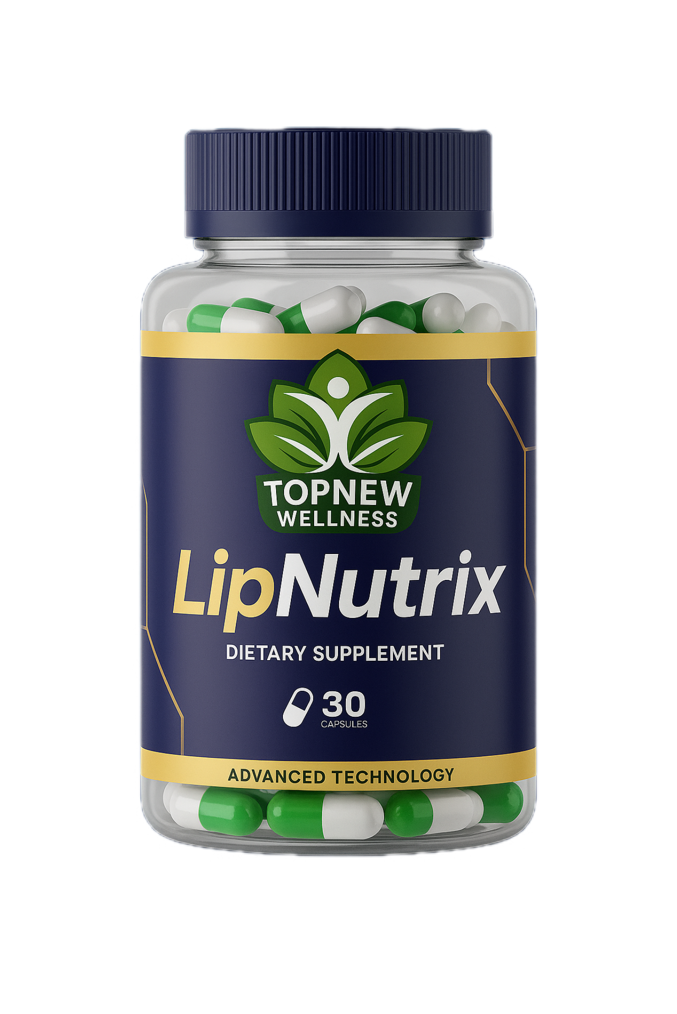 LipNutrix natural weight management food supplement, 30 capsule bottle