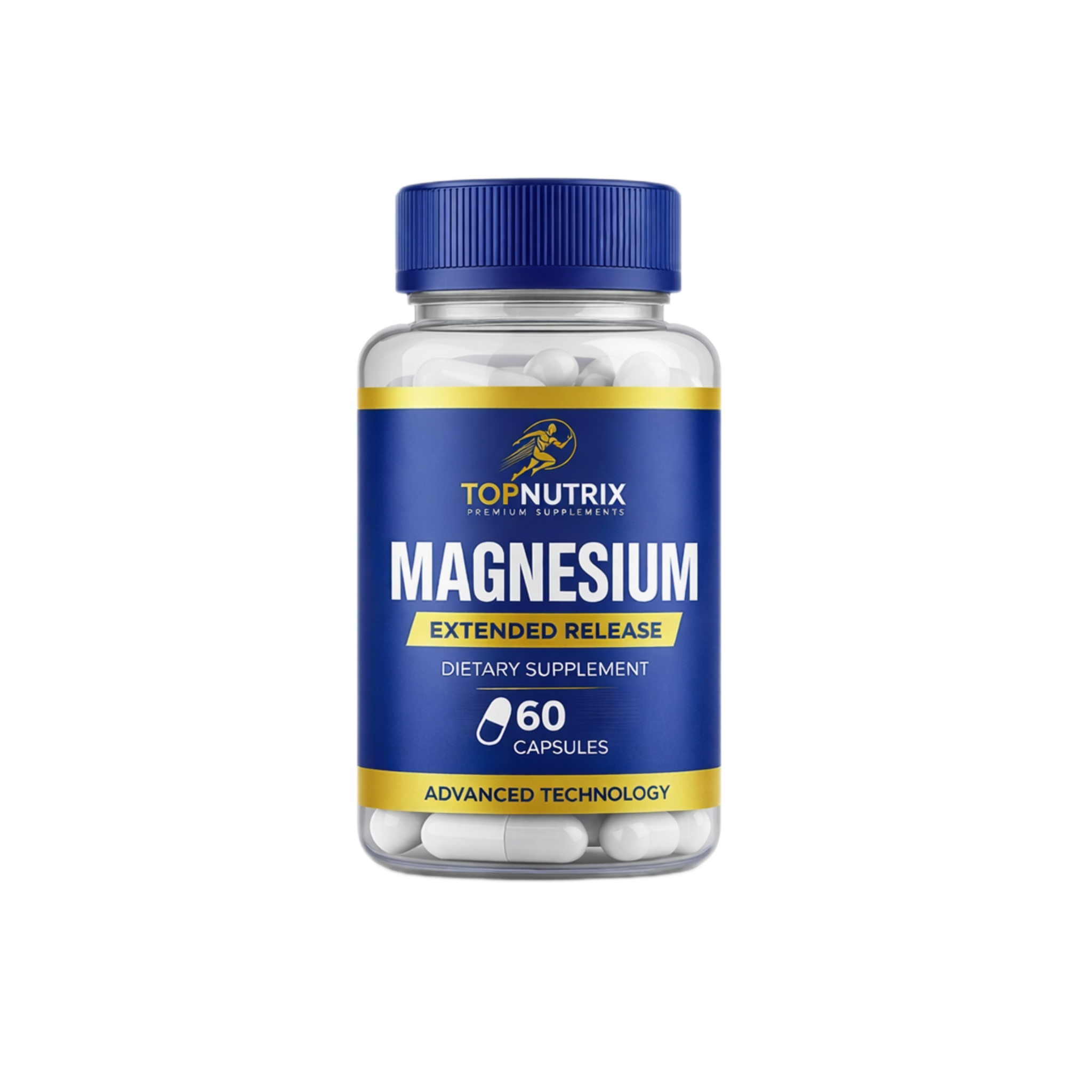 TopNew Magnesium Complex 4-in-1 capsules with magnesium bisglycinate, threonate, malate and taurate, 60 capsules
